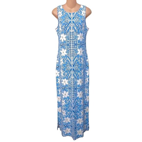 Lilly Pulitzer Noelle Maxi Dress in Lunar Blue/My Flutter Half NWT - Size Small - Picture 7 of 9